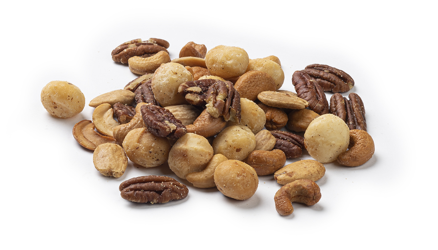 Narabar fonds Blozend Macadamia noten mix, gebrande en gezouten - De online notenwinkel met verse  nootjes